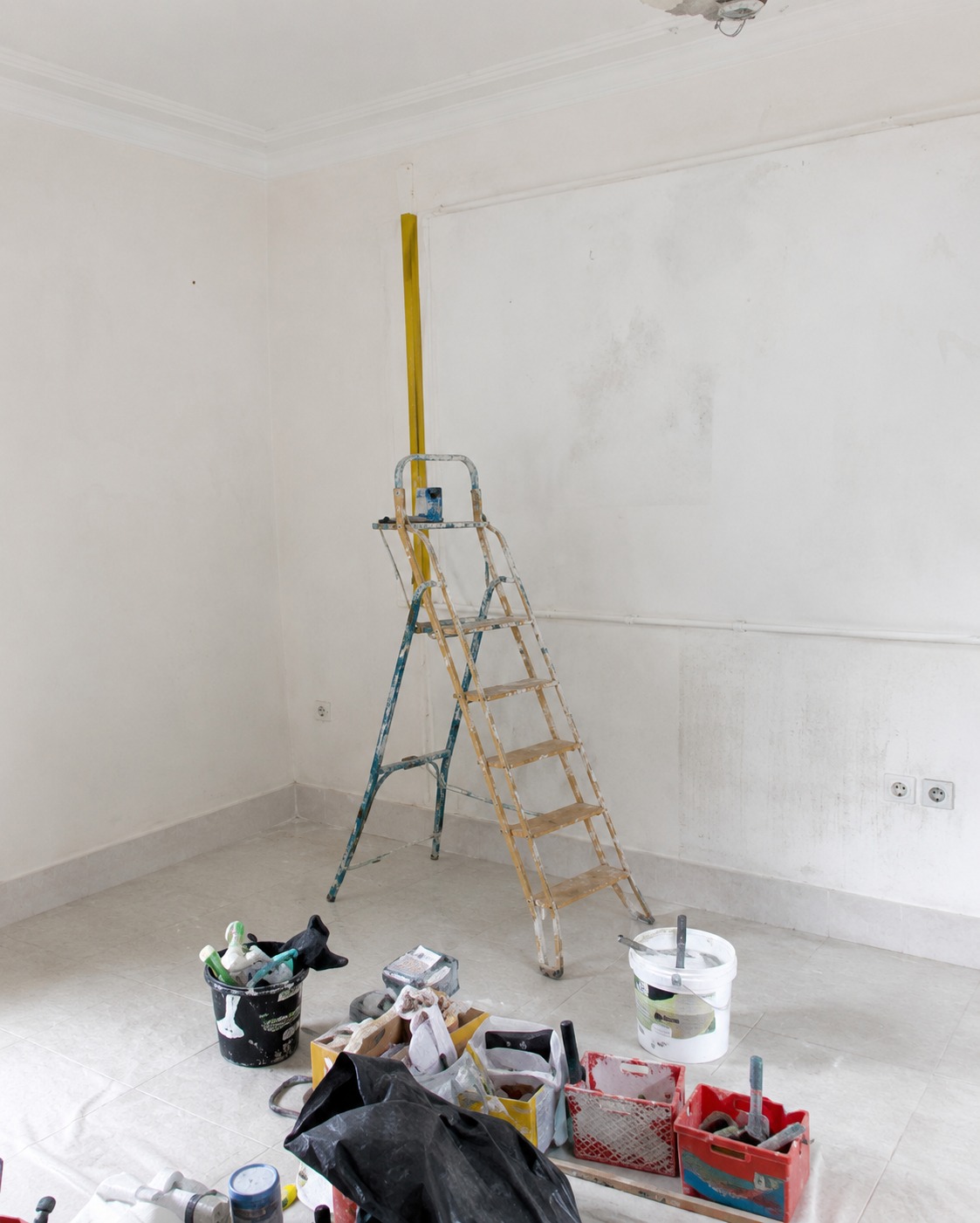 Préparation avant finitions, réalisation Emmanuel Malbran Peinture